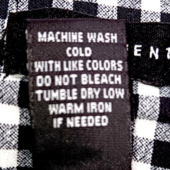 Ingredients- Women's-Gingham Checkered Black-White Shorts-Flat Panel-Summer - Picture 12 of 12